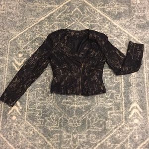 Gold Rose Cropped Jacket